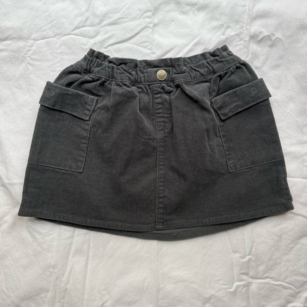 NWOT Grey Corduroy Skirt 3-4 years